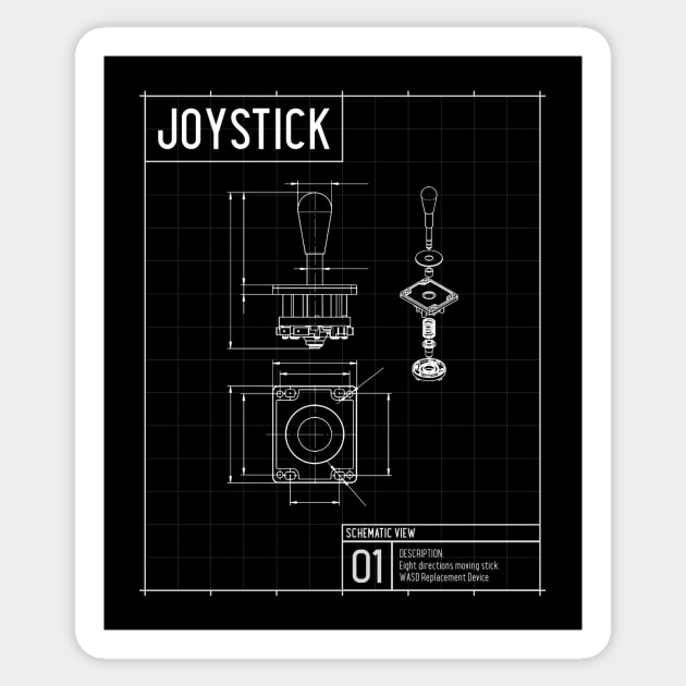 Joystick Diagram Sticker by Shezika